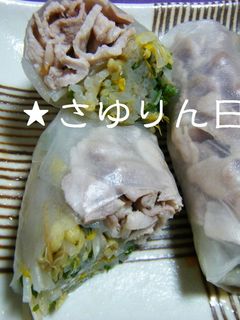 簡単♪豚しゃぶの生春巻-レシピのメイン写真