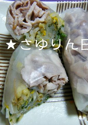 簡単♪豚しゃぶの生春巻-レシピのメイン写真