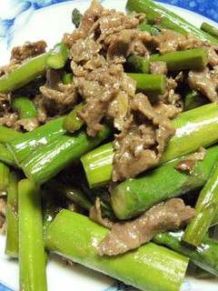 アスパラと牛肉のオイスター炒め-レシピのメイン写真
