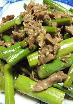 アスパラと牛肉のオイスター炒め-レシピのメイン写真