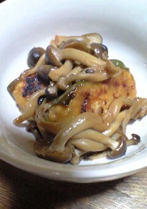 ピーマンの肉詰め&豆腐-レシピのメイン写真