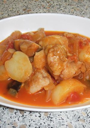 短時間でやわらか!チキンのトマト煮込み-レシピのメイン写真