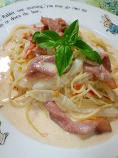 ☆トマトと生ハムの簡単クリームパスタ☆-レシピのメイン写真