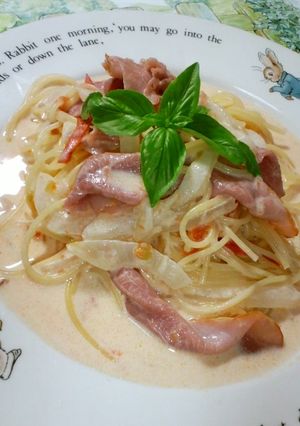 ☆トマトと生ハムの簡単クリームパスタ☆-レシピのメイン写真