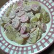 じゃが芋とソーセージのマヨゆかりサラダ