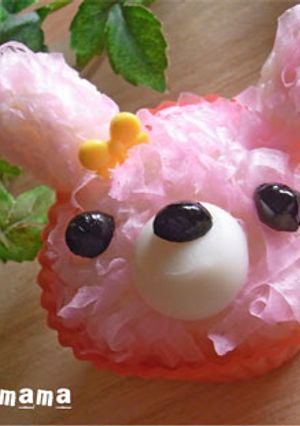 削り蒲鉾でフワフワうさぎの作り方-レシピのメイン写真