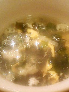 青じそとワカメのふわふわ卵スープ★-レシピのメイン写真