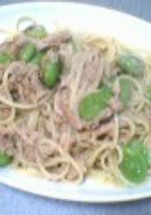 簡単☆お助け♪そら豆とツナのマヨパスタ-レシピのメイン写真