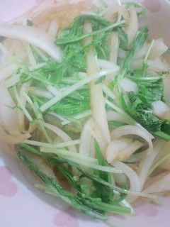 ★大根と水菜のめんつゆ生姜炒め★-レシピのメイン写真