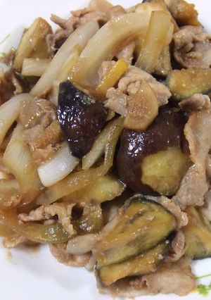 ☆なすと豚肉の甘辛炒め☆-レシピのメイン写真