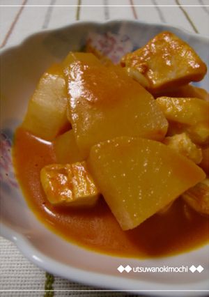 大根と鶏肉の野菜ジュースde炒め煮-レシピのメイン写真