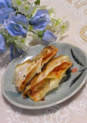 餃子の皮が余ったら…キムチーズ-レシピのメイン写真