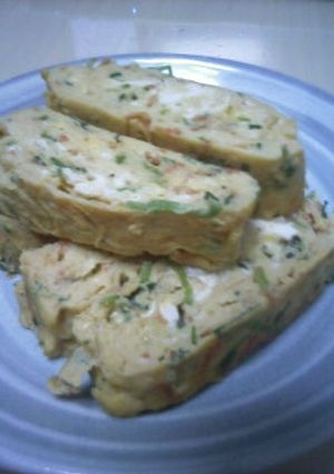 三つ葉と干しえびの卵焼き-レシピのメイン写真