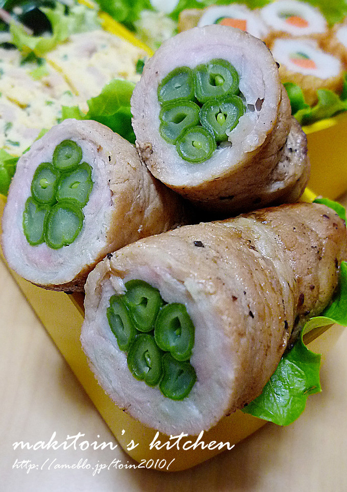 お弁当の…「おかずいんげんの肉巻き」-レシピのメイン写真