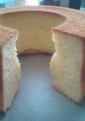 ほんのりクリームチーズシフォンケーキ-レシピのメイン写真