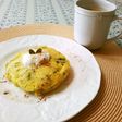 南瓜と豆腐のヘルシパンーケーキ