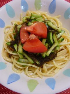 もずくとたらこの和風パスタ-レシピのメイン写真