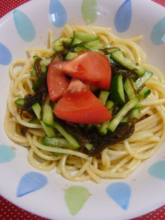 もずくとたらこの和風パスタ-レシピのメイン写真