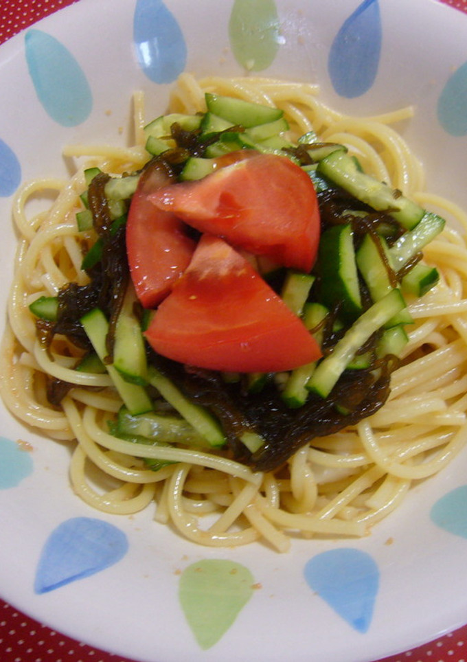 もずくとたらこの和風パスタ-レシピのメイン写真