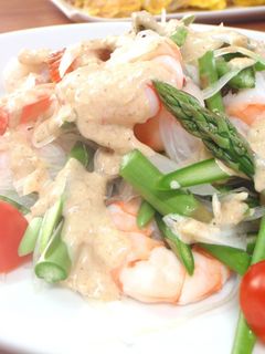 ✿えびと生アスパラのごまどれサラダ✿-レシピのメイン写真