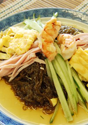 ダイエットに！もずく冷やし中華-レシピのメイン写真