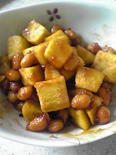 さつまいもと大豆の甘辛炒め-レシピのメイン写真