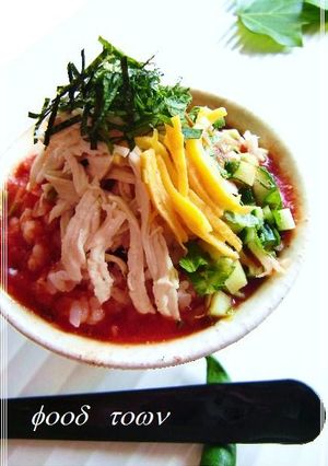 ✰冷し 鶏飯✰~1日分の野菜茶漬け-レシピのメイン写真