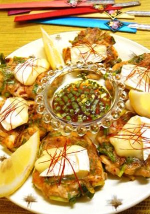 カマンベールがとろ～り♪お好みチヂミ焼き-レシピのメイン写真