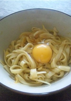 釜玉カレーうどん-レシピのメイン写真