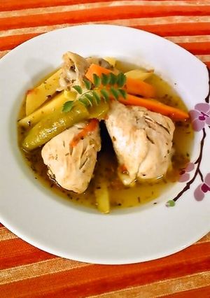 トルコの家庭料理☆野菜たっぷり鶏の煮物-レシピのメイン写真