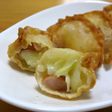 余った皮で❀キャベツとウインナーの餃子