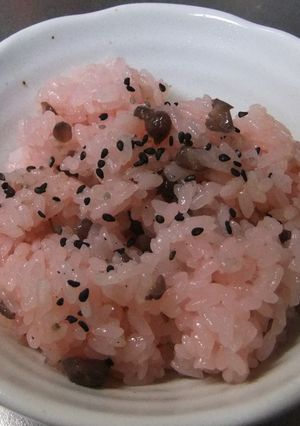 炊飯器で！！北海道の甘納豆のお赤飯☆-レシピのメイン写真