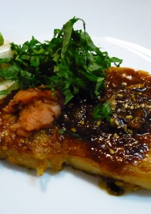和風で美味♪カジキの青じそ梅肉ステーキ-レシピのメイン写真
