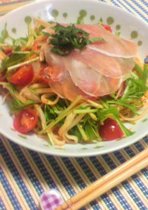 韓国風ｻﾗﾀﾞうどん-レシピのメイン写真