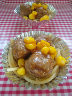 お弁当✿ミートボールパスタ-レシピのメイン写真