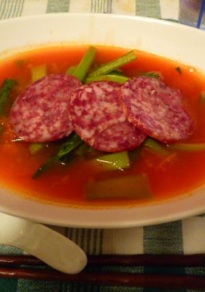 トマトとさらみが美味しいスープ-レシピのメイン写真