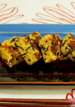 納豆とひじきのオープンオムレツ-レシピのメイン写真