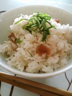 梅天じゃこご飯-レシピのメイン写真