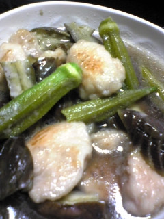 簡単!鶏とナスの白だし煮-レシピのメイン写真