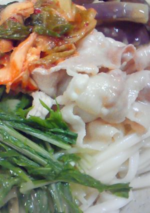 豚しゃぶの冷やしうどん♪-レシピのメイン写真