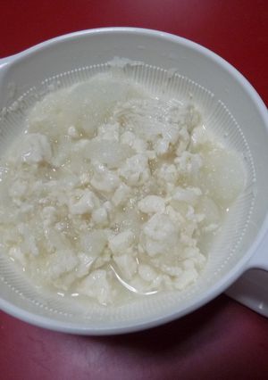 簡単!離乳食中期~☆大根おろしと豆腐-レシピのメイン写真