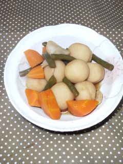 さといも、いんげん、にんじんの煮ころがし-レシピのメイン写真