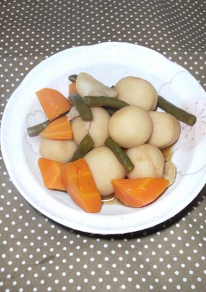 さといも、いんげん、にんじんの煮ころがし-レシピのメイン写真