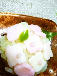 なんちゃって和菓子~アジサイおにぎり~-レシピのメイン写真