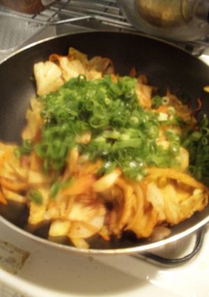 キムチで野菜炒め-レシピのメイン写真
