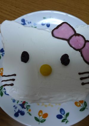 簡単☆キティケーキ☆^・ω・＾☆-レシピのメイン写真