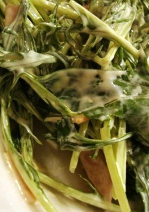 水菜とハムのサラダ-レシピのメイン写真