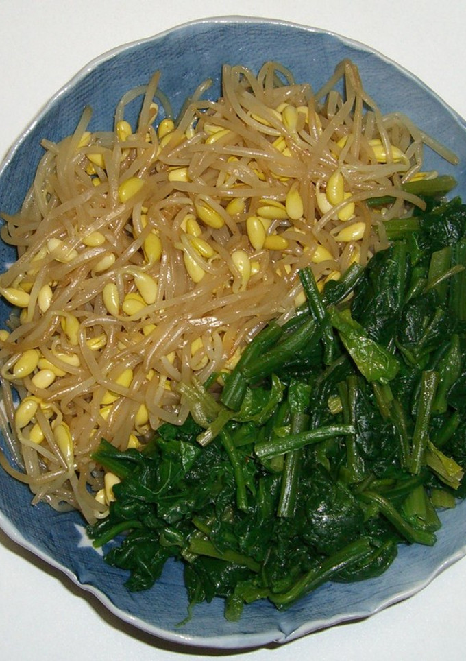 大豆もやしとほうれん草のナムル-レシピのメイン写真