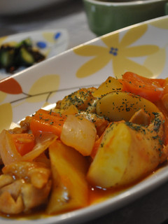 野菜ジュース de 簡単チキン煮込み*-レシピのメイン写真
