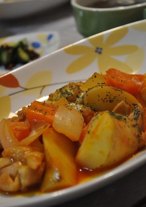 野菜ジュース　de　簡単チキン煮込み＊-レシピのメイン写真